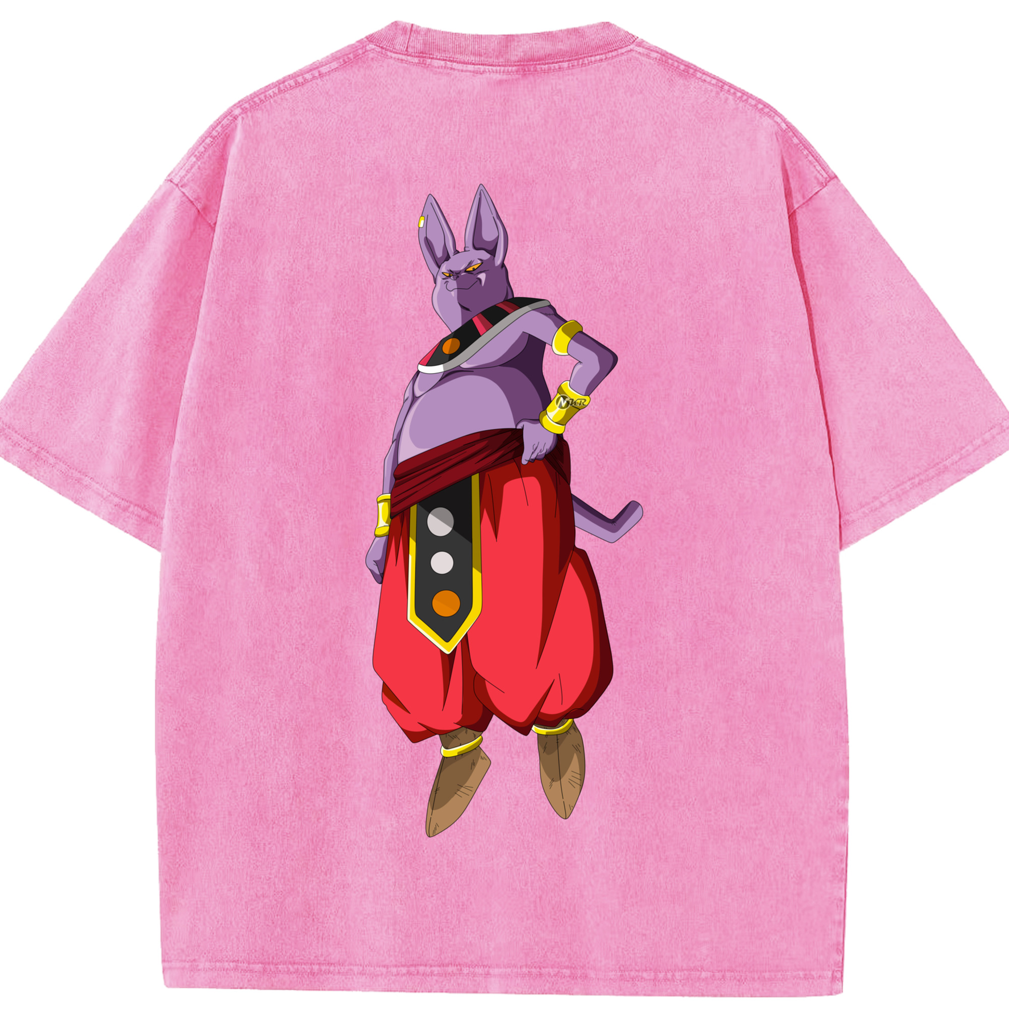 （画像用） ドラゴンボール シャンパ DRAGON BALL Champa 綿100% ヴィンテージ風 半袖Tシャツ（背面プリント）